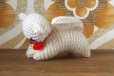 画像4: 東ドイツ　ハンドメイド　ネコの編みぐるみ (4)