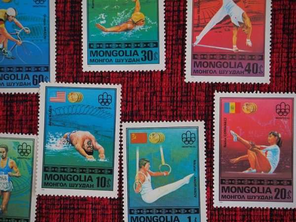 画像2: モンゴル切手　未使用　モントリオールオリンピック　7P　1976年