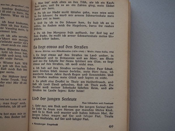 画像3: ドイツ　アルテンブルクの歌の本　1948年