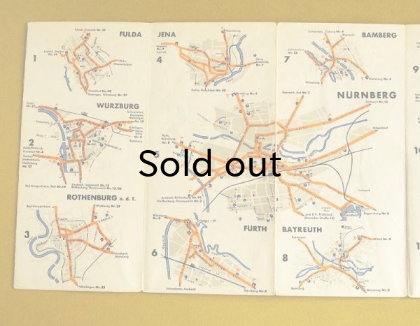 画像2: NSドイツ　1936-37年　アラルカルテ　ロードマップ　10　フランケン、バイエルン、ザクセンの一部　
