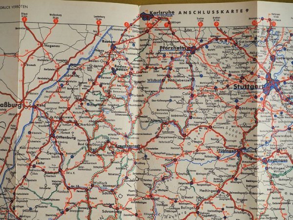 画像3: NSドイツ　1936-37年　アラルカルテ　ロードマップ　11　バーデン・ビュルテンブルク　