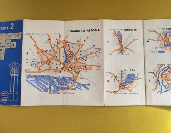 画像2: NSドイツ　1936-37年　アラルカルテ　ロードマップ　2　北ドイツ　