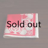 東ドイツ　ろうけつ染めのクロス　レッド・鳥