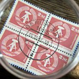 東ドイツ切手　常用　国章2マルク　田型　CTO