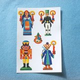 東ドイツ　水転写シール　クリスマスエルツのオーナメント　A