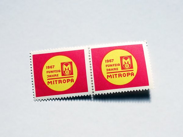 画像1: 東ドイツ　ミトローパマルケン2P　または1P　1967年