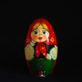 ロシア・マトリョーシカ「まだらの鶏と金の卵」4ピース