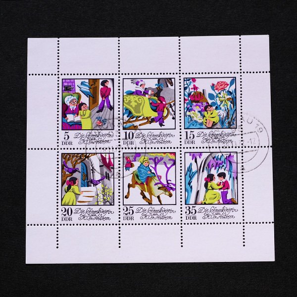 画像1: 東ドイツ　記念切手シート　CTO 童話 雪の女王 (1)