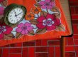 画像2: 東ドイツ　ティークロス　オレンジ花 (2)